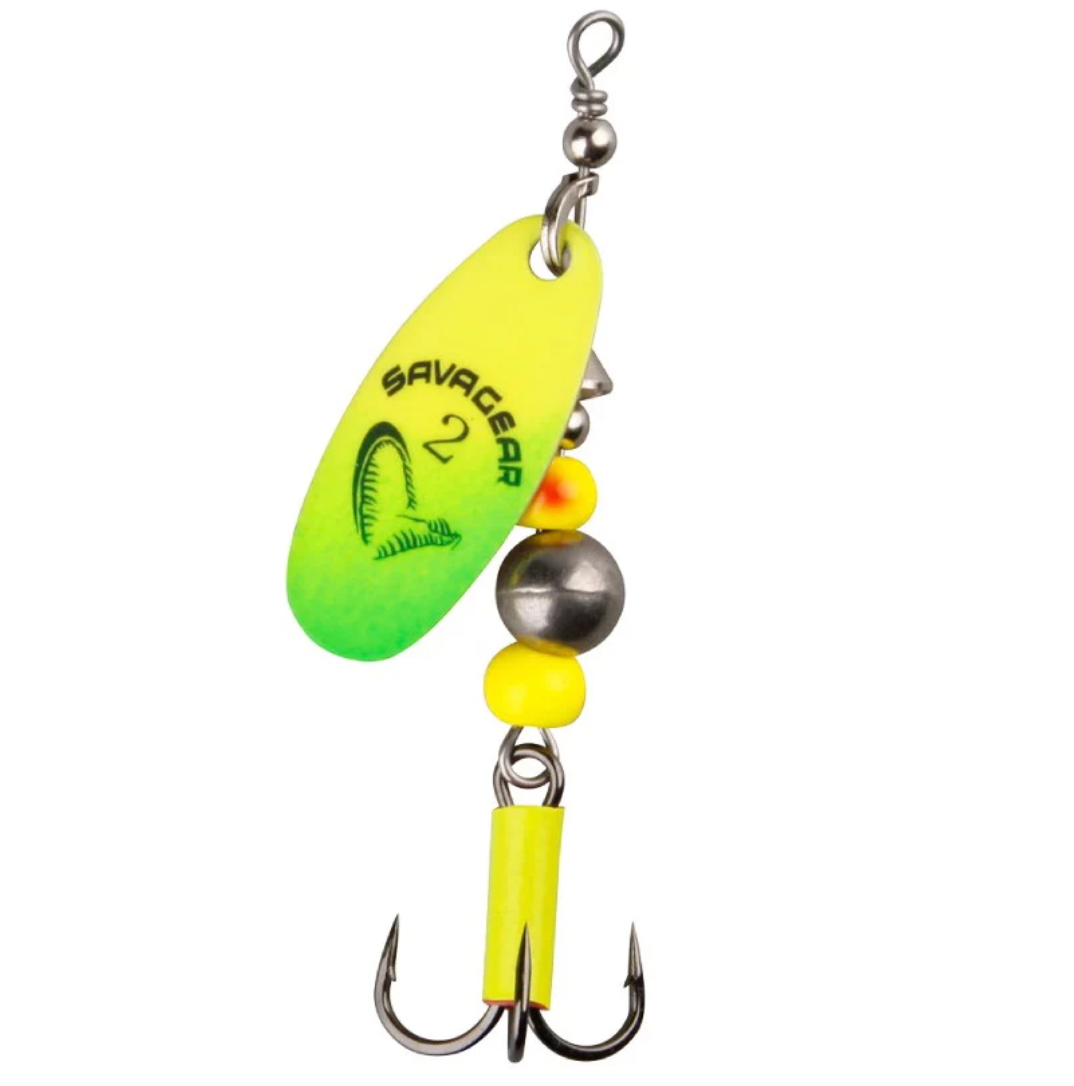 Savage Gear Caviar Spinner #3 07-Flue Yellow/Chartreuse 9.5g Spoon