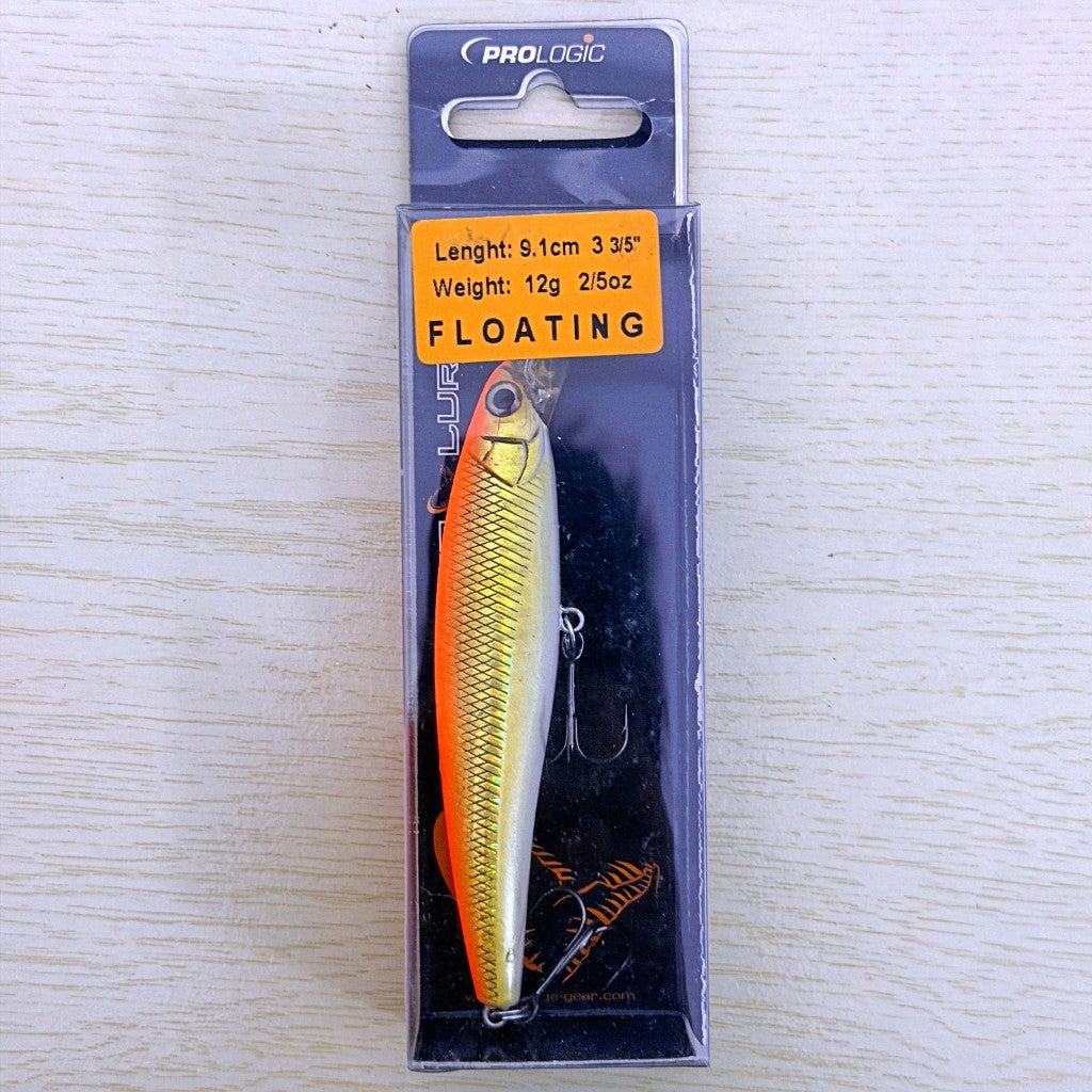 Savage Gear Prey91 Fluo Orange & gold 9.1cm 12g Floating Wobbler image 2