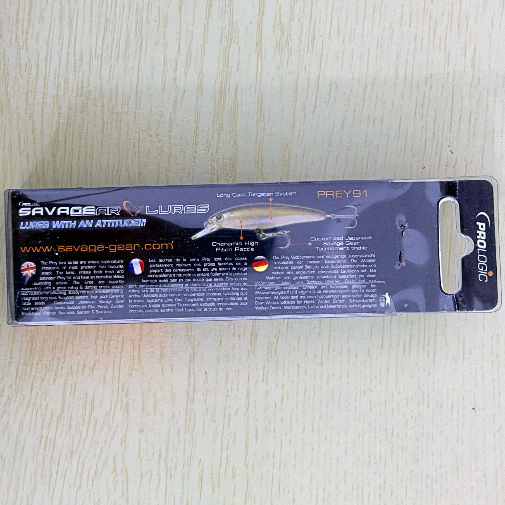 Savage Gear Prey91 Fluo Orange & gold 9.1cm 12g Floating Wobbler image 3