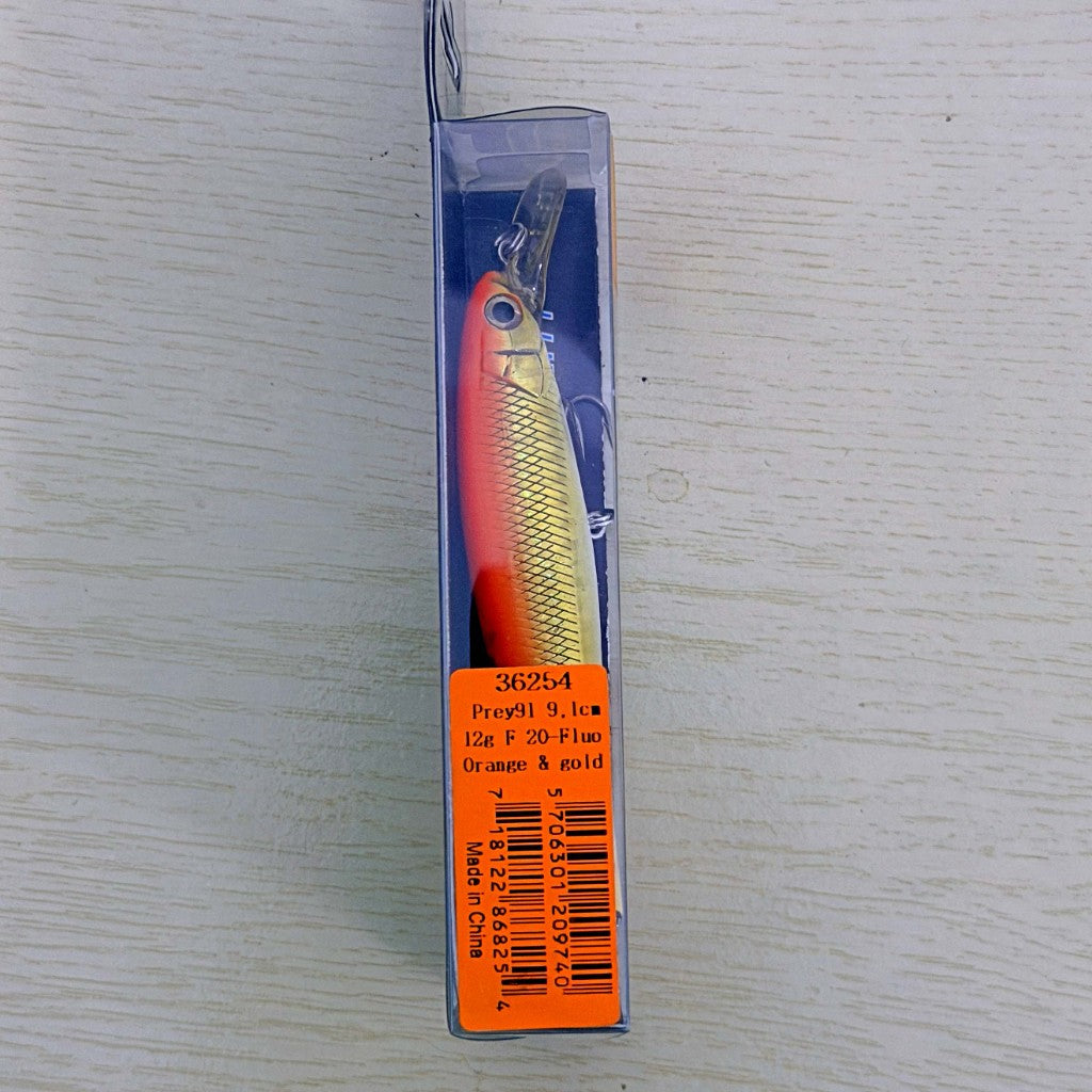 Savage Gear Prey91 Fluo Orange & gold 9.1cm 12g Floating Wobbler image 4